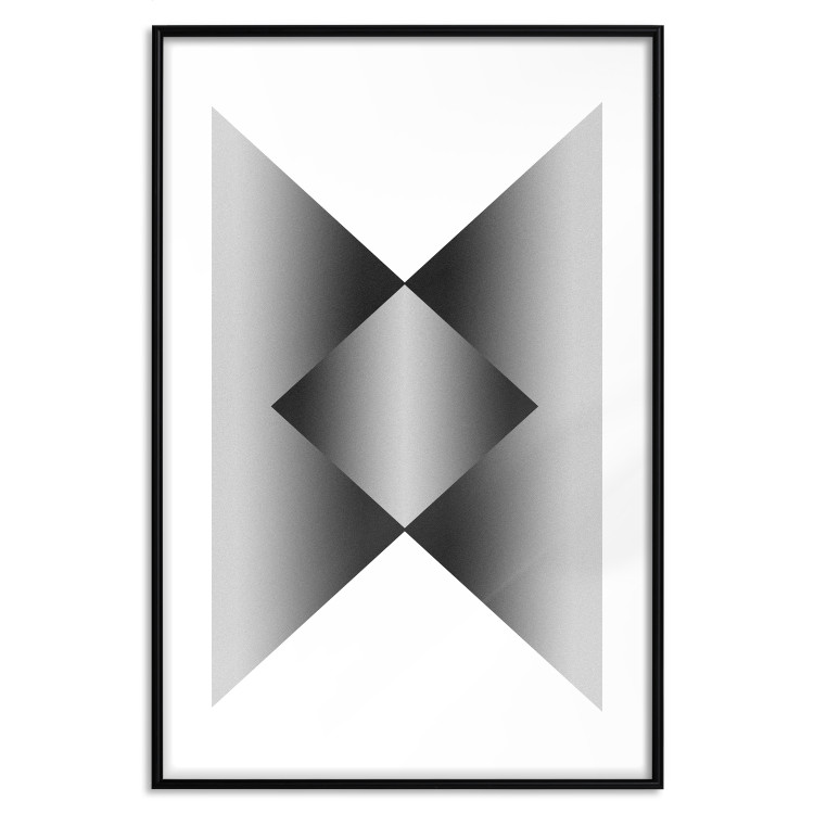 Poster Angles and Light - black and white abstract geometric composition 116557 additionalImage 14
