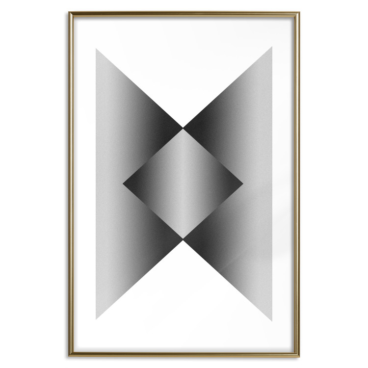 Poster Angles and Light - black and white abstract geometric composition 116557 additionalImage 13