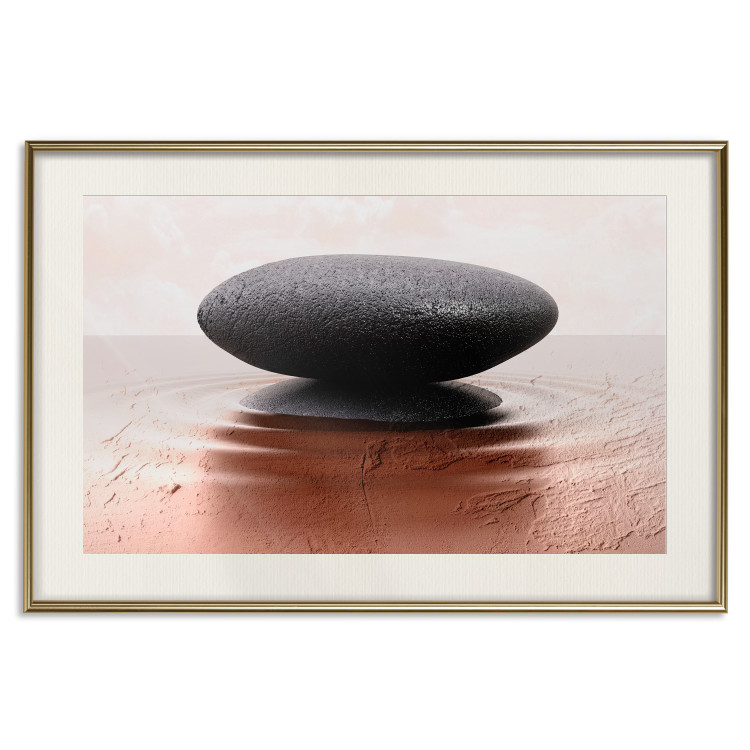 Poster Peace and Harmony - Zen-style composition with a stone on a water surface 117257 additionalImage 19
