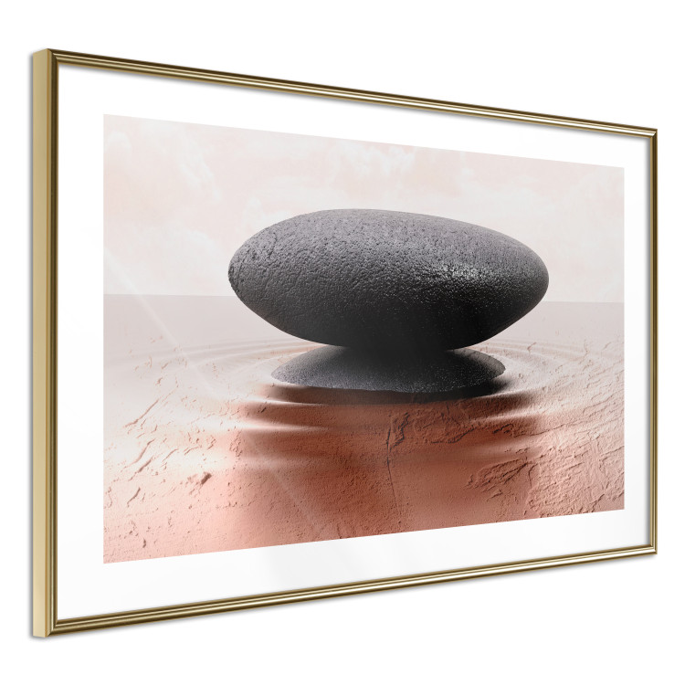 Poster Peace and Harmony - Zen-style composition with a stone on a water surface 117257 additionalImage 6