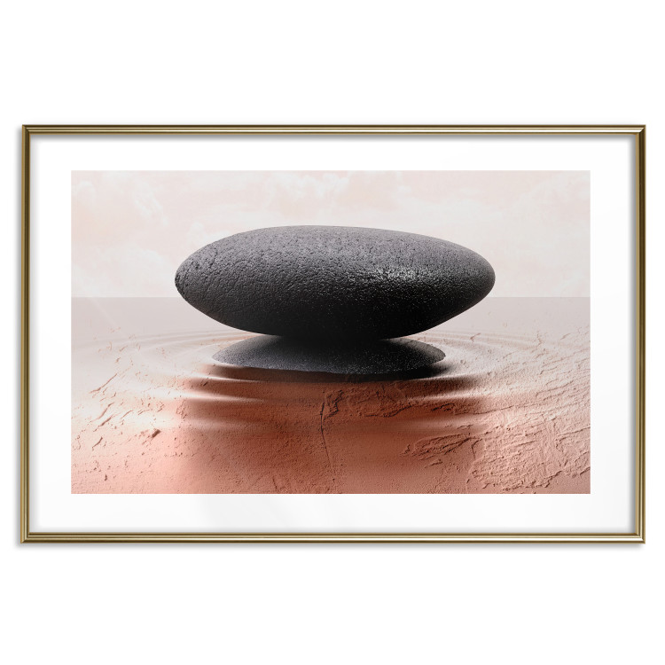 Poster Peace and Harmony - Zen-style composition with a stone on a water surface 117257 additionalImage 14