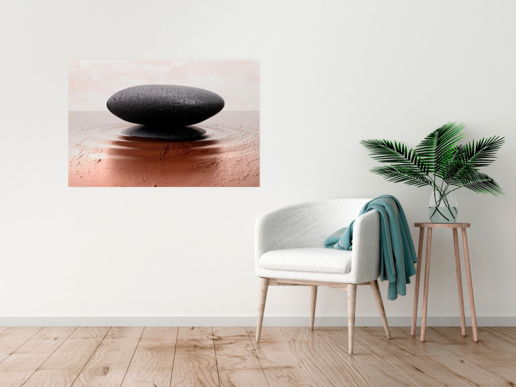 Poster Peace and Harmony - Zen-style composition with a stone on a water surface 117257 additionalImage 23