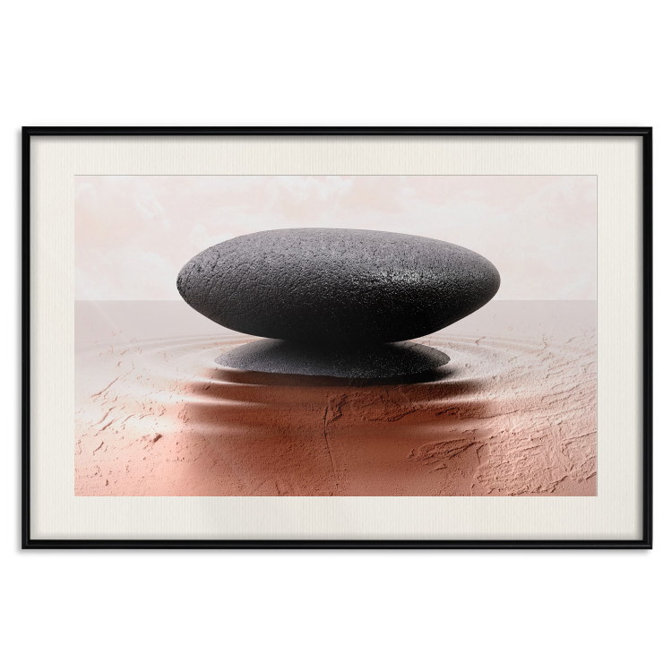 Poster Peace and Harmony - Zen-style composition with a stone on a water surface 117257 additionalImage 18