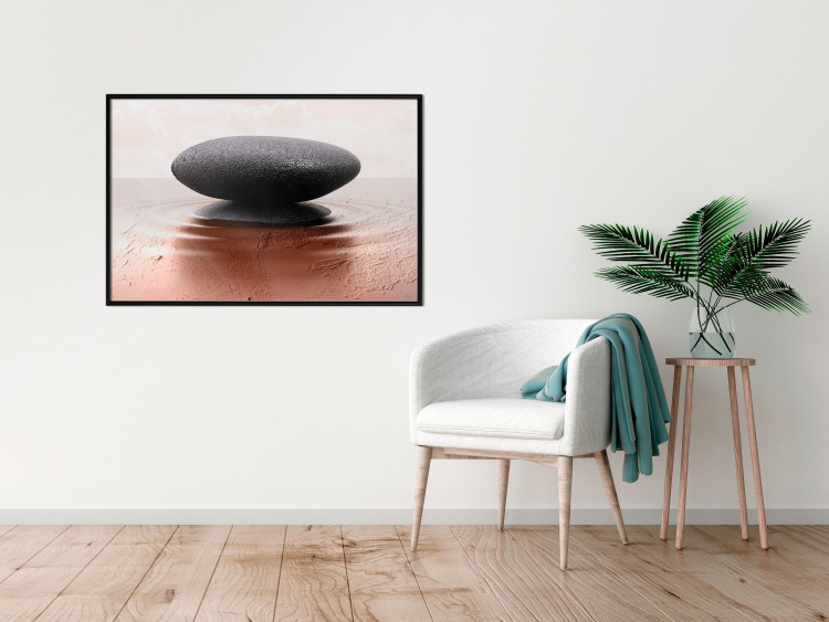 Poster Peace and Harmony - Zen-style composition with a stone on a water surface 117257 additionalImage 5