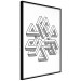 Wall Poster Geometric Clover - black and white spatial 3D abstract 117557 additionalThumb 8