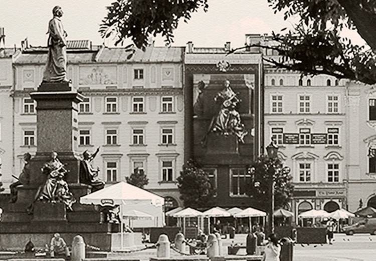 Poster Krakow: St. Mary's Basilica - monument of one of Poland's cities in sepia 118157 additionalImage 9
