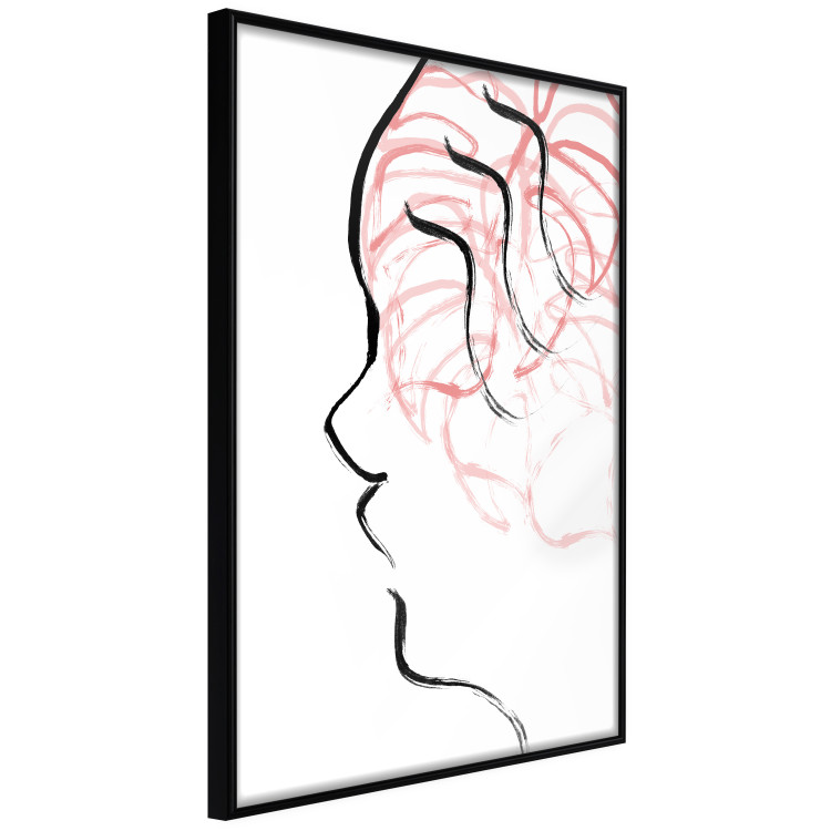Poster Sick Imagination - minimalist abstraction with a human face on white 119257 additionalImage 10