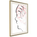 Poster Sick Imagination - minimalist abstraction with a human face on white 119257 additionalThumb 2