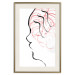 Poster Sick Imagination - minimalist abstraction with a human face on white 119257 additionalThumb 19