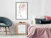 Poster Sick Imagination - minimalist abstraction with a human face on white 119257 additionalThumb 22