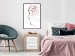 Poster Sick Imagination - minimalist abstraction with a human face on white 119257 additionalThumb 6