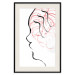 Poster Sick Imagination - minimalist abstraction with a human face on white 119257 additionalThumb 18
