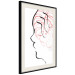 Poster Sick Imagination - minimalist abstraction with a human face on white 119257 additionalThumb 3