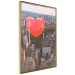Poster Heart of the City - heart-shaped balloon against the backdrop of architecture 120457 additionalThumb 12