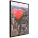 Poster Heart of the City - heart-shaped balloon against the backdrop of architecture 120457 additionalThumb 10