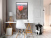 Poster Heart of the City - heart-shaped balloon against the backdrop of architecture 120457 additionalThumb 3