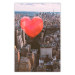 Poster Heart of the City - heart-shaped balloon against the backdrop of architecture 120457