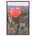 Poster Heart of the City - heart-shaped balloon against the backdrop of architecture 120457 additionalThumb 18