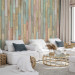 Modern Wallpaper Magma Wood in Pastels 122357