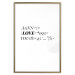 Wall Poster Love Code - English text with numbers and symbols on a white background 122957 additionalThumb 20