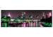 Canvas Print Night London - city panorama of London architecture and River Thames 123657