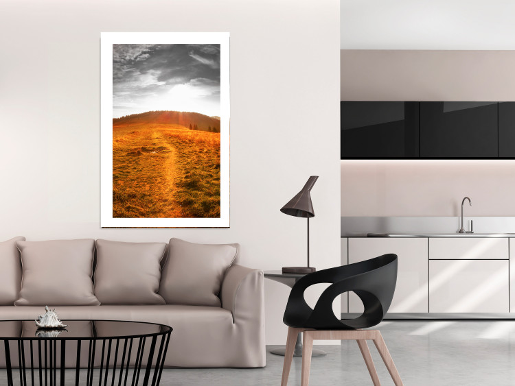 Wall Poster Idyll - nature landscape against meadow backdrop in sunlight 123857 additionalImage 2