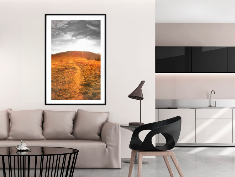 Wall Poster Idyll - nature landscape against meadow backdrop in sunlight 123857 additionalImage 4
