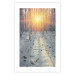 Poster Winter Afternoon - forest in winter atmosphere against setting sun 124457 additionalThumb 22