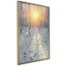 Poster Winter Afternoon - forest in winter atmosphere against setting sun 124457 additionalThumb 14
