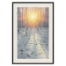 Poster Winter Afternoon - forest in winter atmosphere against setting sun 124457 additionalThumb 19