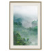 Poster Exotic Adventure - landscape of a forest surrounded by mist on a mountain range 125757 additionalThumb 19