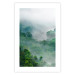 Poster Exotic Adventure - landscape of a forest surrounded by mist on a mountain range 125757 additionalThumb 25