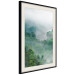 Poster Exotic Adventure - landscape of a forest surrounded by mist on a mountain range 125757 additionalThumb 3
