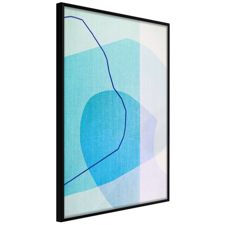 Wall Poster Azure Butterfly - abstract composition on a blue texture 126557 additionalImage 11
