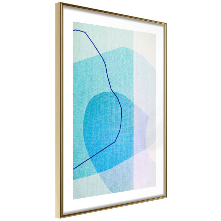 Wall Poster Azure Butterfly - abstract composition on a blue texture 126557 additionalImage 7