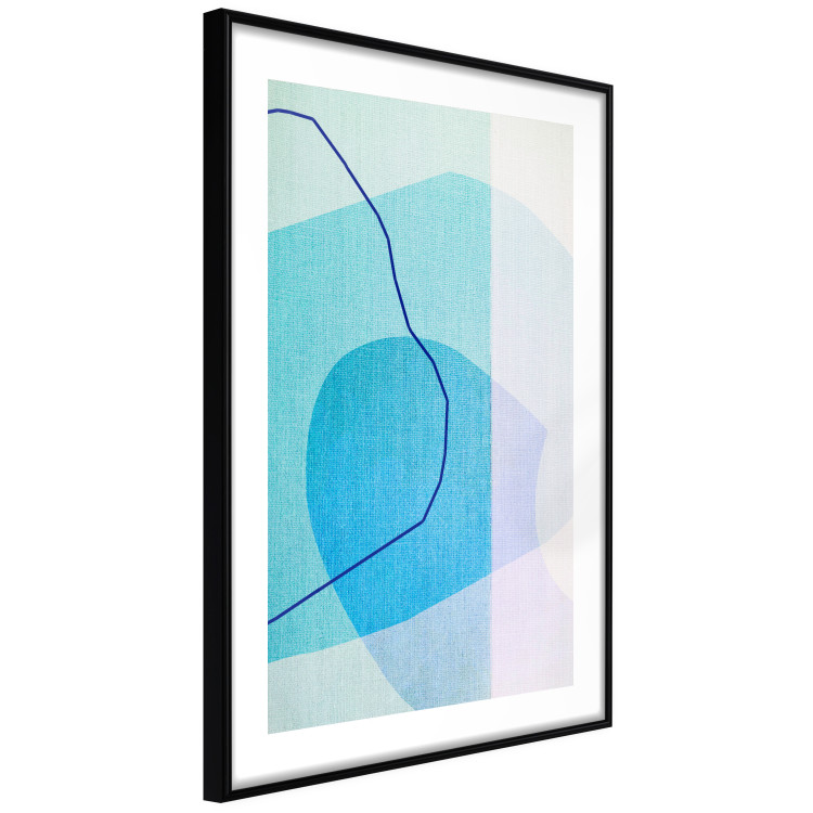 Wall Poster Azure Butterfly - abstract composition on a blue texture 126557 additionalImage 6