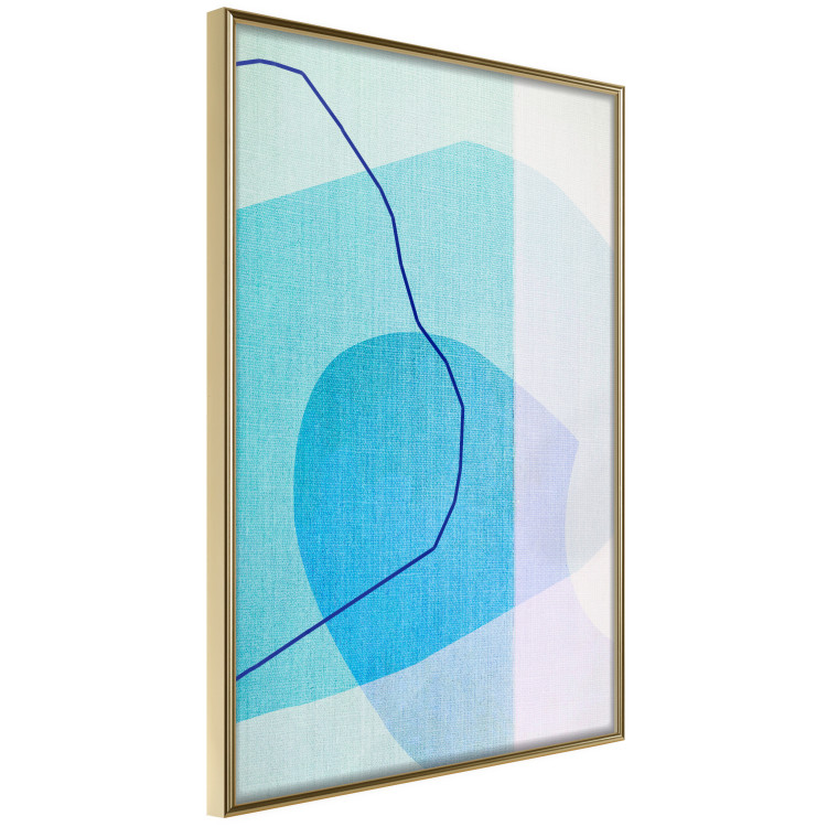 Wall Poster Azure Butterfly - abstract composition on a blue texture 126557 additionalImage 12