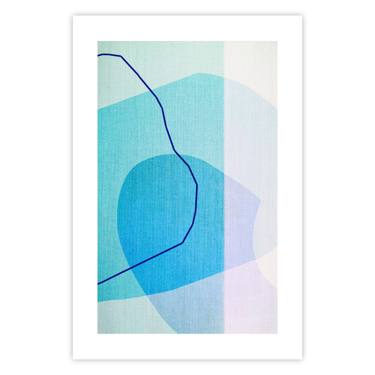 Wall Poster Azure Butterfly - abstract composition on a blue texture 126557 additionalImage 19