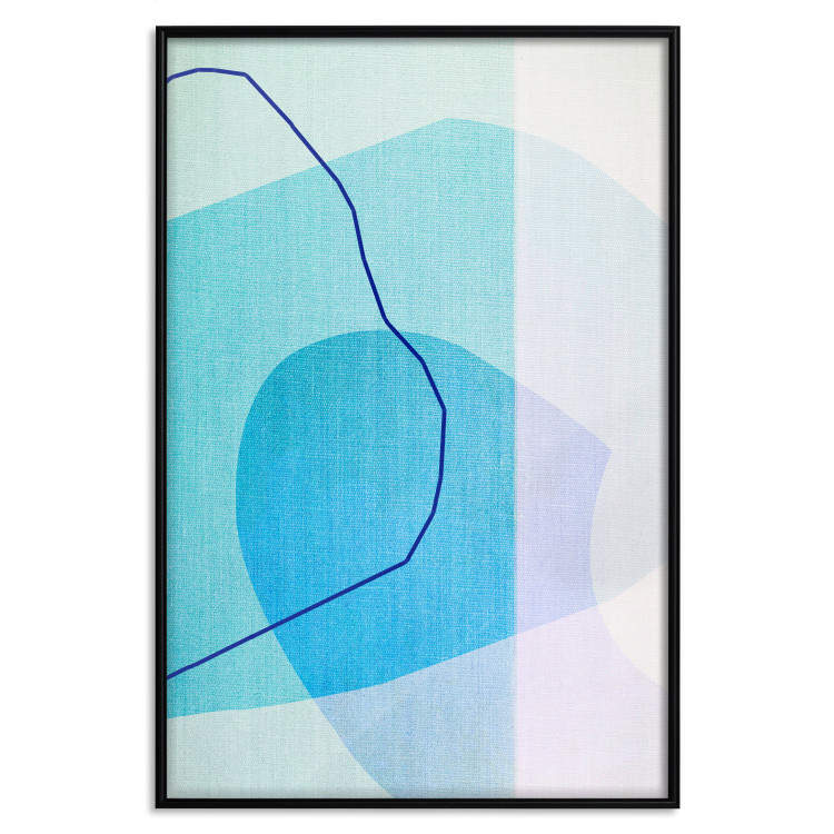 Wall Poster Azure Butterfly - abstract composition on a blue texture 126557 additionalImage 16