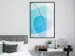Wall Poster Azure Butterfly - abstract composition on a blue texture 126557 additionalThumb 4