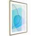 Wall Poster Azure Butterfly - abstract composition on a blue texture 126557 additionalThumb 7
