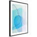 Wall Poster Azure Butterfly - abstract composition on a blue texture 126557 additionalThumb 6