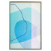Wall Poster Azure Butterfly - abstract composition on a blue texture 126557 additionalThumb 17