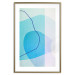 Wall Poster Azure Butterfly - abstract composition on a blue texture 126557 additionalThumb 14