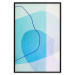 Wall Poster Azure Butterfly - abstract composition on a blue texture 126557 additionalThumb 16