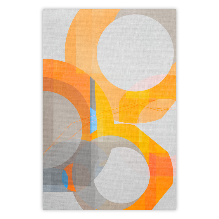 Poster Multicolor - abstract circular geometric figures 126657