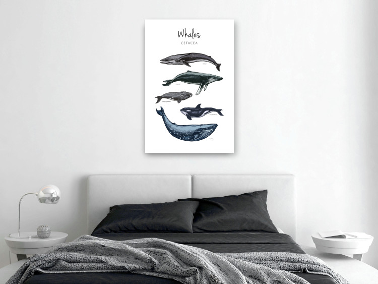 Canvas Print Whales (1 Part) Vertical 126857 additionalImage 3