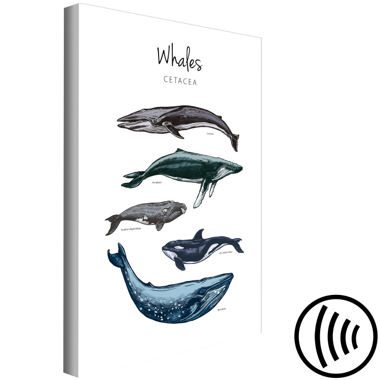Canvas Print Whales (1 Part) Vertical 126857 additionalImage 6
