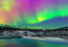 Canvas Spectacular Aurora (1-part) narrow - landscape of the night aurora 129157 additionalThumb 4
