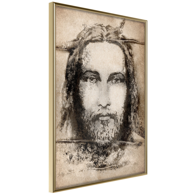 Wall Poster Turin Shroud in Sepia - brown sacred composition with the face of the saint 129357 additionalImage 12